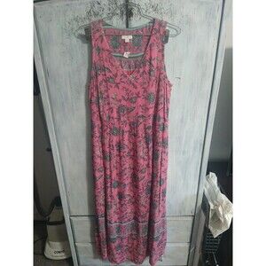 J. Jill Pink Floral Maxi Dress